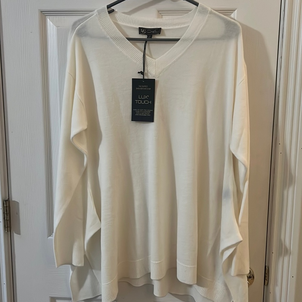 White sweater, size medium